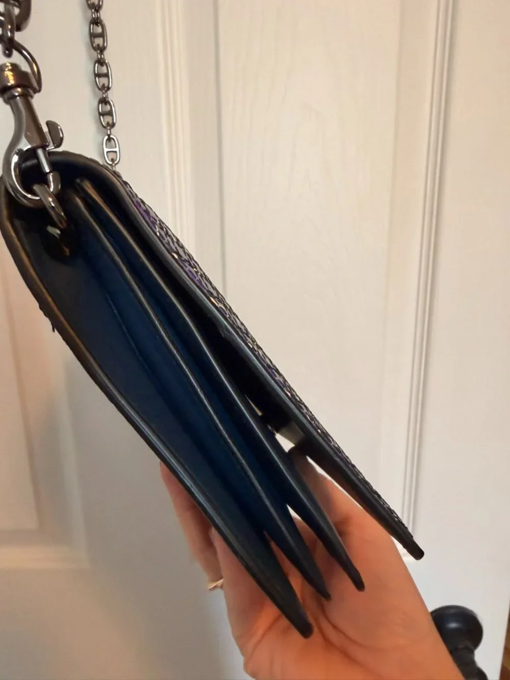 Bottega Veneta Blue & Purple Clutch/ Crossbody